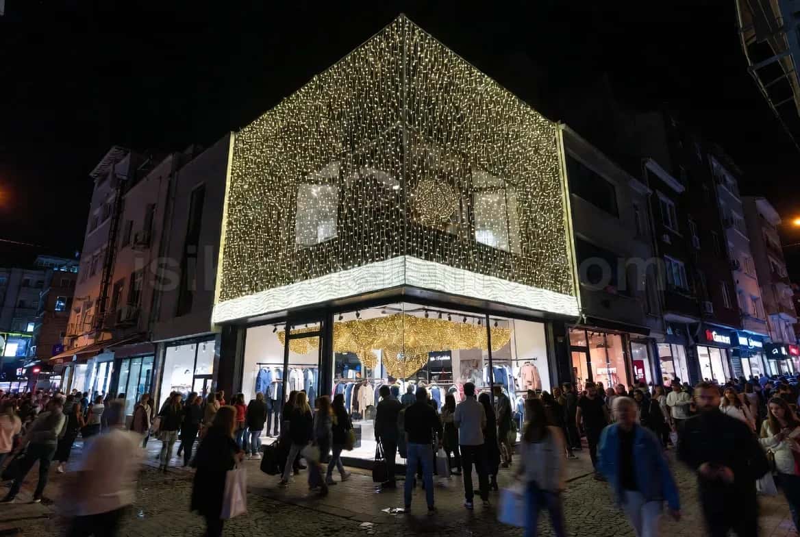 Mayis Stadyum Meydan Işıklandırma - belediye cadde yılbaşı LED süsleme