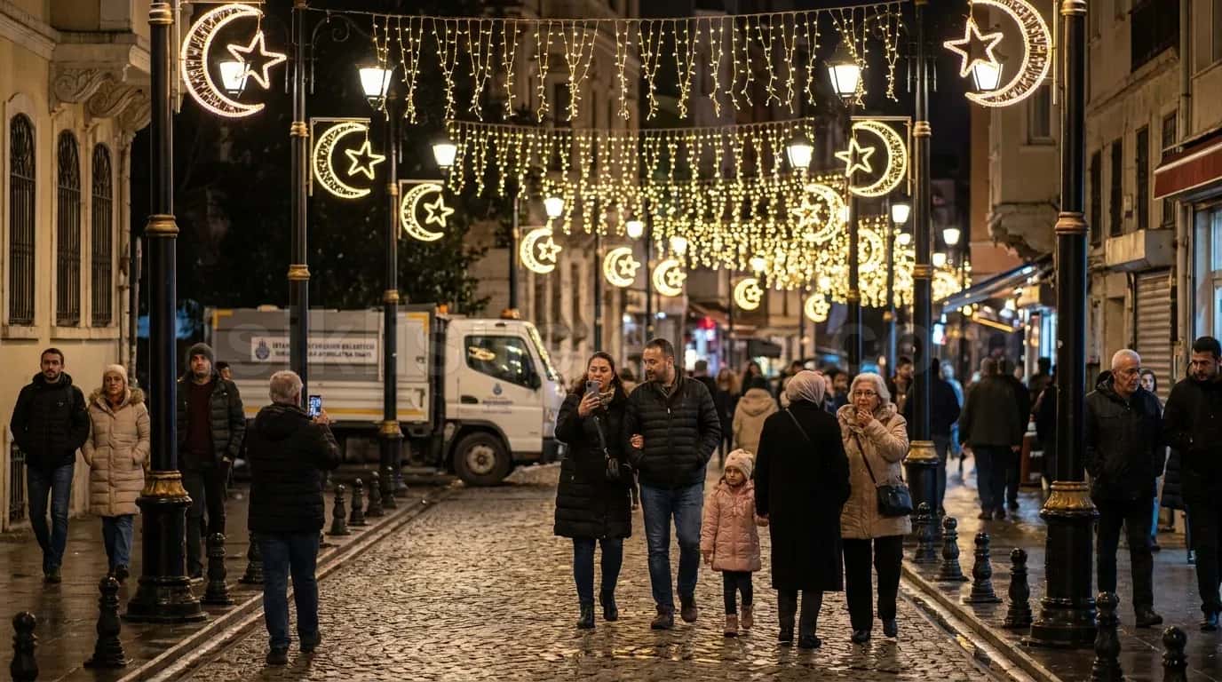 Belediye Baskani Sozlesmesiz İş Yaptirma - belediye cadde yılbaşı LED süsleme