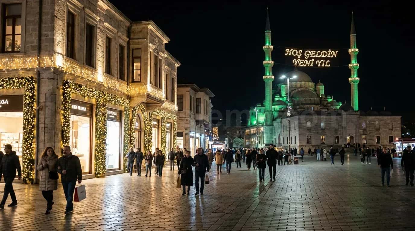 Cami Mahya Yazisi Izin Nereden - belediye cadde yılbaşı LED süsleme - kare 2