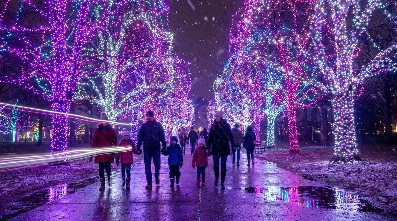 Park Ağaç LED String Yılbaşı - belediye cadde yılbaşı LED süsleme - kare 2