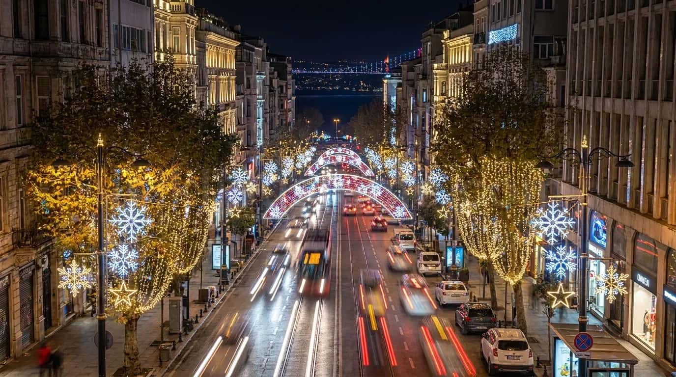 Şehir Vs Koy Cadde Bütçe Estetik - belediye cadde yılbaşı LED süsleme - kare 2