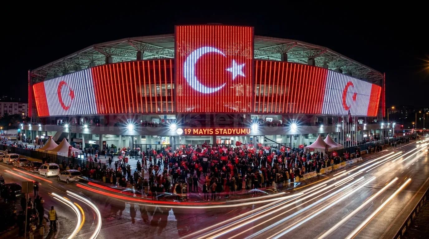 Spor Musabakasi Stadyum Cevresi - belediye cadde yılbaşı LED süsleme